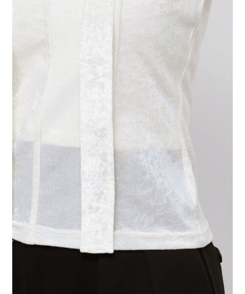 dazzlin（ダズリン）の「バリエシアーカットトップス（Tシャツ/カットソー・レディース・オフホワイト/ブラック/ピンク/ブルー・FREE）」の19枚目の写真