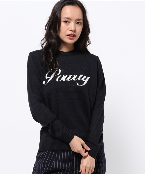 SEVENDAYS=SUNDAY（セブンデイズサンデイ）の「７Ｇジャガードロゴ　クルーネックプルオーバー（ニット/セーター・レディース・ネイビー/カーキ/オフホワイト・LARGE/MEDIUM）」の13枚目の写真