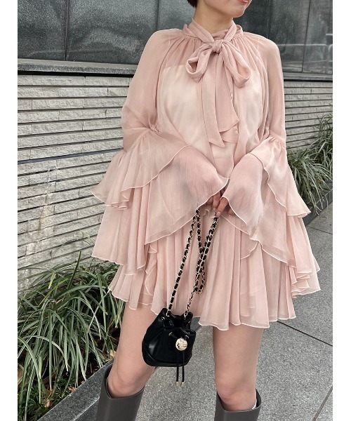 セール】ラッフルミニセットアップ（ワンピース）｜SNIDEL