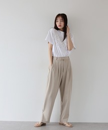 2wayタックワイドパンツ