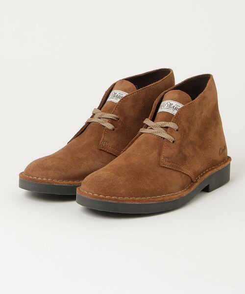 クラークス◇デザートブーツ　キャメル（コーラスエード）エディフィス Desert Boot / メンズ デザートブーツ （コーラスエード