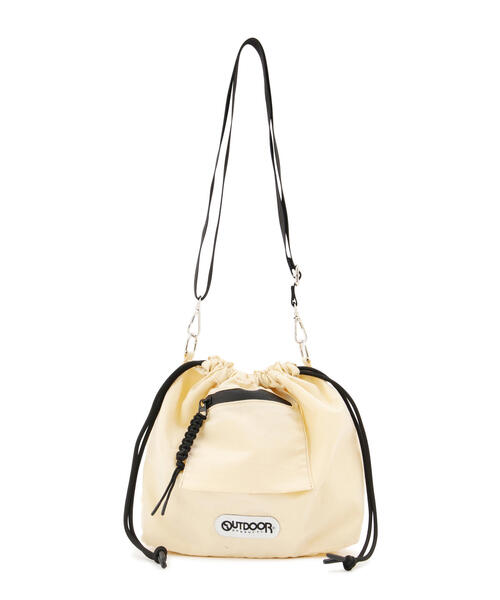 OUTDOOR PRODUCTS（アウトドアプロダクツ）の「◆【OUTDOOR PRODUCTSコラボ】巾着バッグ（ハンドバッグ・レディース・ピンク/ブラック/ベージュ・ﾌﾘ-）」の15枚目の写真