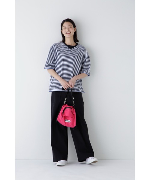 OUTDOOR PRODUCTS（アウトドアプロダクツ）の「◆【OUTDOOR PRODUCTSコラボ】巾着バッグ（ハンドバッグ・レディース・ピンク/ブラック/ベージュ・ﾌﾘ-）」の17枚目の写真