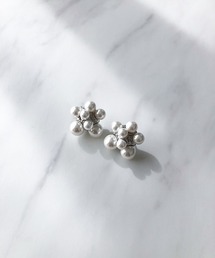 セール】スターシャワーパールモチーフピアス（ピアス（両耳用 高品質ラスト1点 スターモチーフ パールピアス 両耳用