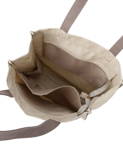 grove（グローブ）の「【大人の推し活にも！】ロゴキャンバストート【A4・多機能】（トートバッグ・レディース・ブラック/ライトベージュ/ダークグレー/パープル・00）」の21枚目の写真