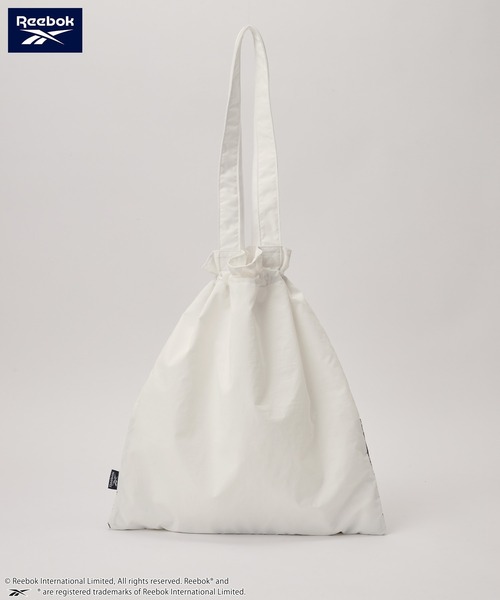 Reebok(リーボック)の「Reebok/リーボック 別注 ロゴ刺繍ナイロンドロストトートバッグ(トートバッグ・レディース・オフホワイト/ブラック・FREE)」の22枚目の写真