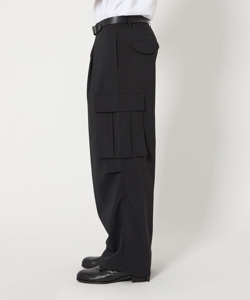MONKEY TIME（モンキータイム）の「RENU TROシリーズ カーゴ イージー パンツ -セットアップ対応-（カーゴパンツ・メンズ・ネイビー/ブラック/ダークグレー・S/M/L/XL）」の5枚目の写真
