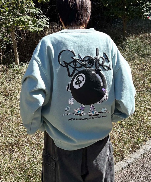 ILL'S(イルズ)の「ビリヤード / GHOST / フラワー PTトレーナー 発泡プリント サガラ刺繍 ビッグシルエット クルーネックプルオーバースウェット メンズ レディース(スウェット・メンズ・ホワイト系その他/サックスブルー系/ホワイト系その他3/ブラック系その他4/ピンク系その他2/ブラック系その他2/ブラック系その他/ホワイト系その他2/ホワイト系その他4/ブラック系その他3・M/L)」の14枚目の写真