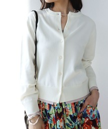 Jines | ヘム配色クルーネックカーディガン(カーディガン/ボレロ)