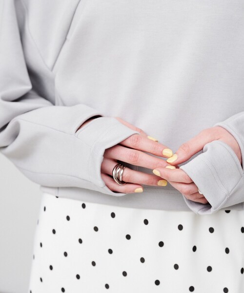 cloenc(クロエンス)の「【手洗い可】ダンボールスウェット(スウェット・レディース・ホワイト/ライトグレー/ライトグリーン・02)」の14枚目の写真