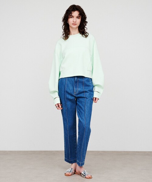 cloenc(クロエンス)の「【手洗い可】ダンボールスウェット(スウェット・レディース・ホワイト/ライトグレー/ライトグリーン・02)」の16枚目の写真