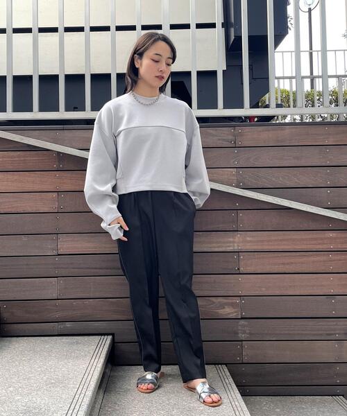 cloenc(クロエンス)の「【手洗い可】ダンボールスウェット(スウェット・レディース・ホワイト/ライトグレー/ライトグリーン・02)」の21枚目の写真