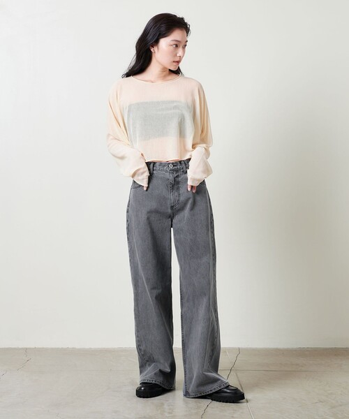 セール】＜MARW UNITED ARROWS＞デニム ワイドパンツ（デニム