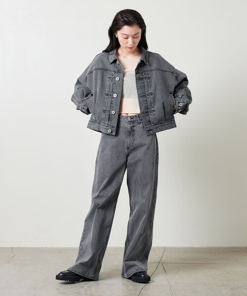 MARW UNITED ARROWS(マルゥ ユナイテッドアローズ)の「<MARW UNITED ARROWS>デニム ワイドパンツ(デニムパンツ・レディース・ブラック/ライトブルー・34/36/38)」の7枚目の写真