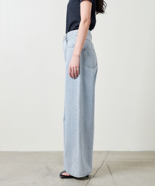 MARW UNITED ARROWS(マルゥ ユナイテッドアローズ)の「<MARW UNITED ARROWS>デニム ワイドパンツ(デニムパンツ・レディース・ブラック/ライトブルー・34/36/38)」の9枚目の写真