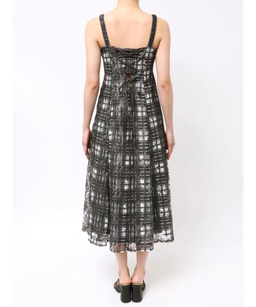 MERCURYDUO（マーキュリーデュオ）の「レースチェックプリントバックシャンキャミワンピース（ワンピース・レディース・オフホワイト/ミント/ブラック・MEDIUM/SMALL）」の17枚目の写真