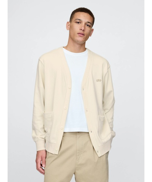 GAP（ギャップ）の「ヴィンテージソフト GAPロゴ カーディガン(ユニセックス)（カーディガン/ボレロ・メンズ・ブラック/ベージュ/ライトグレー・XL/L/M/S/XS）」の12枚目の写真