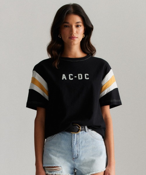 ROLLA'S(ローラス)の「ACDC SPORT SPLICE TEE(Tシャツ/カットソー・レディース・ブラック・10)」の1枚目の写真