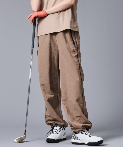 CHIC STYLE（シックスタイル）の「配色ラインパンツ＜大きいサイズ有＞シックスタイルゴルフ（その他パンツ・レディース・モカ/ブラック・5L/4L/3L/LL/L/M）」の2枚目の写真