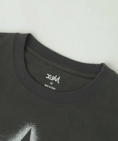 SPRAY STAR S/S BABY TEE（Tシャツ/カットソー）｜X-girl