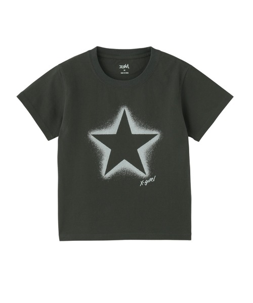 tシャツ SPRAY STAR S/S BABY TEE レディース SPRAY STAR S/S BABY TEE（Tシャツ/カットソー）｜X-girl