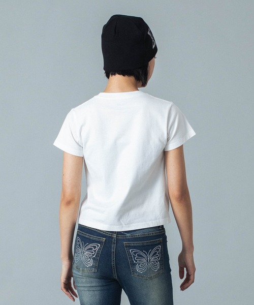 tシャツ SPRAY STAR S/S BABY TEE レディース セール】ONE POINT STAR LOGO S/S BABY TOP（Tシャツ/カットソー