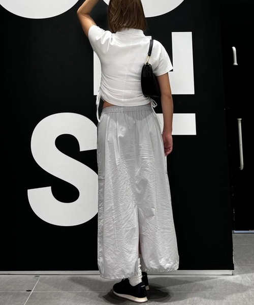 セール】サイドシームギャザー ドロストコード キモノスリーブ