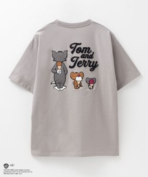 【TOM&JERRY /トムとジェリー】 バックサガラ刺繍Tシャツ