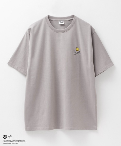 Tom＆Jerry（トムアンドジェリー）の「【TOM&JERRY /トムとジェリー】 バックサガラ刺繍Tシャツ（Tシャツ/カットソー・メンズ・グレイッシュベージュ/ブルー系・M/L/XL）」の3枚目の写真
