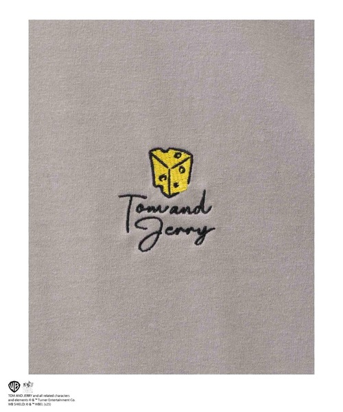 Tom＆Jerry（トムアンドジェリー）の「【TOM&JERRY /トムとジェリー】 バックサガラ刺繍Tシャツ（Tシャツ/カットソー・メンズ・グレイッシュベージュ/ブルー系・M/L/XL）」の7枚目の写真