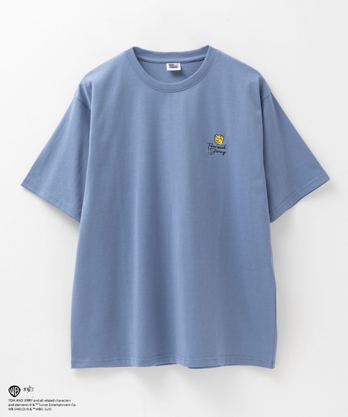 Tom＆Jerry（トムアンドジェリー）の「【TOM&JERRY /トムとジェリー】 バックサガラ刺繍Tシャツ（Tシャツ/カットソー・メンズ・グレイッシュベージュ/ブルー系・M/L/XL）」の5枚目の写真