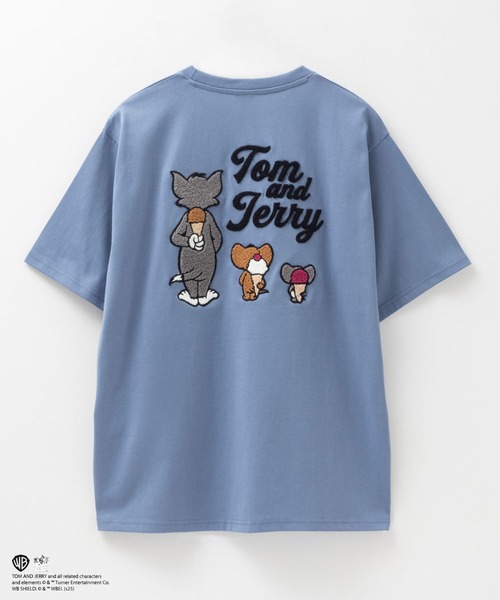 TOM&JERRY /トムとジェリー】 バックサガラ刺繍Tシャツ（Tシャツ