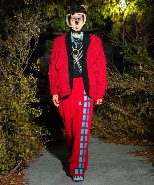 amok（アモク）の「MONSTER CROCHET KNIT CARDIGAN（カーディガン/ボレロ・メンズ・ブラウン/レッド・S/M）」の6枚目の写真