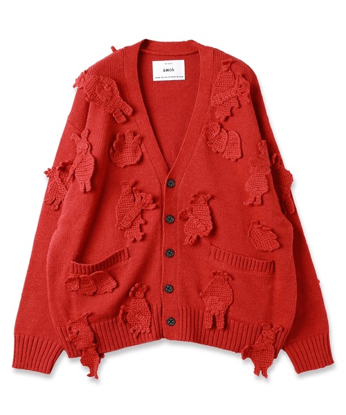amok（アモク）の「MONSTER CROCHET KNIT CARDIGAN（カーディガン/ボレロ・メンズ・ブラウン/レッド・S/M）」の11枚目の写真