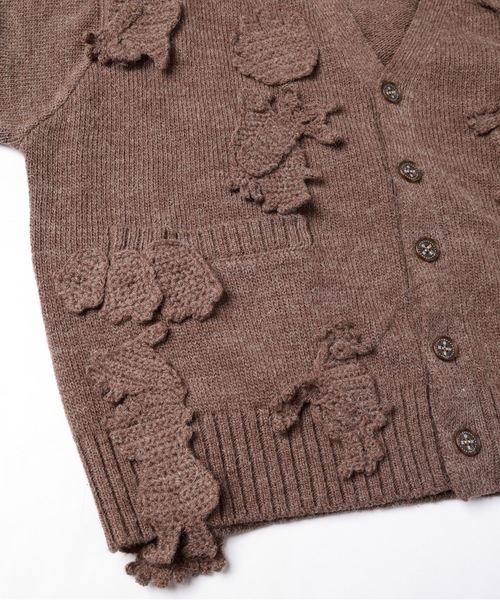 amok（アモク）の「MONSTER CROCHET KNIT CARDIGAN（カーディガン/ボレロ・メンズ・ブラウン/レッド・S/M）」の18枚目の写真