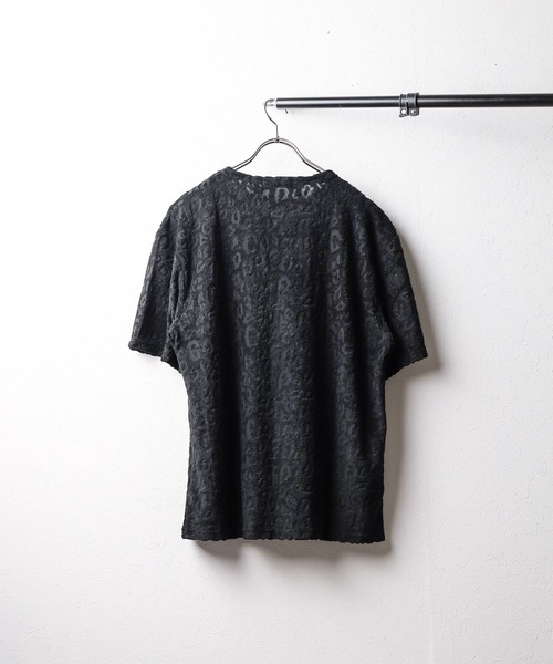 Bling Leads(ブリングリーズ)の「【RS】【Bling leads】レオパード柄クルーネックTシャツ(Tシャツ/カットソー・レディース・ブルー・LARGE)」の3枚目の写真