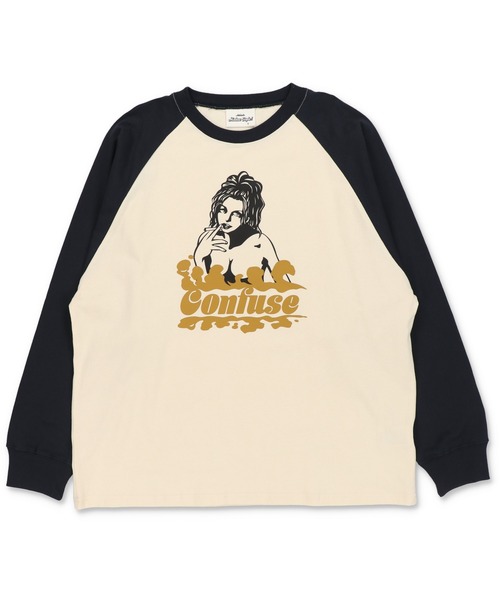 SPINNS(スピンズ)の「ラグラン長袖ロンT/ガールデザイン(Tシャツ/カットソー・メンズ・ホワイト系その他/ホワイト系その他2/ホワイト系その他3・ONESIZE)」の4枚目の写真