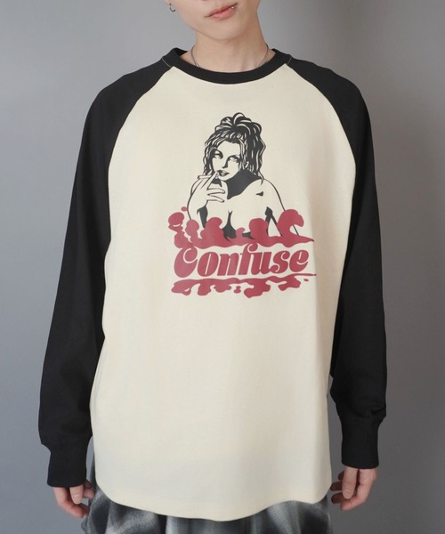 SPINNS(スピンズ)の「ラグラン長袖ロンT/ガールデザイン(Tシャツ/カットソー・メンズ・ホワイト系その他/ホワイト系その他2/ホワイト系その他3・ONESIZE)」の13枚目の写真