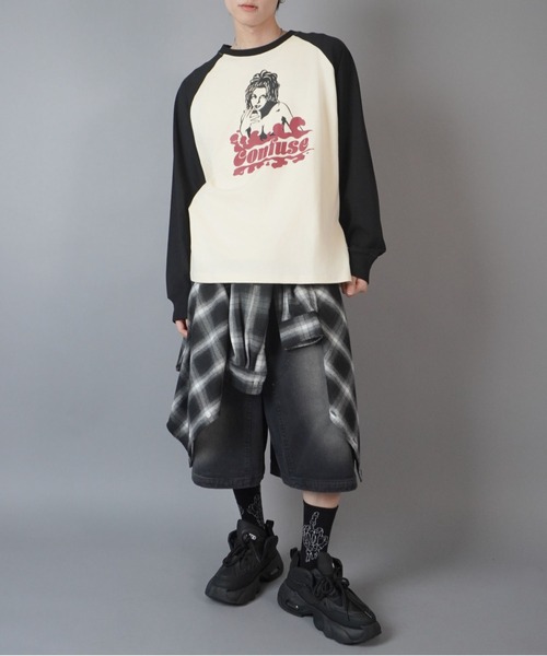 SPINNS(スピンズ)の「ラグラン長袖ロンT/ガールデザイン(Tシャツ/カットソー・メンズ・ホワイト系その他/ホワイト系その他2/ホワイト系その他3・ONESIZE)」の16枚目の写真