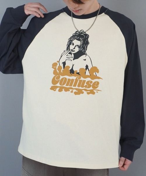 SPINNS(スピンズ)の「ラグラン長袖ロンT/ガールデザイン(Tシャツ/カットソー・メンズ・ホワイト系その他/ホワイト系その他2/ホワイト系その他3・ONESIZE)」の20枚目の写真
