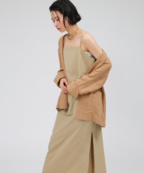 BABYLONE（バビロン）の「ソモウライクキャミワンピース（ワンピース・レディース・チャコール/ベージュ・FREE）」の18枚目の写真