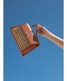 LAGUNAMOON | ラタンコンビミニバッグ(ハンドバッグ)