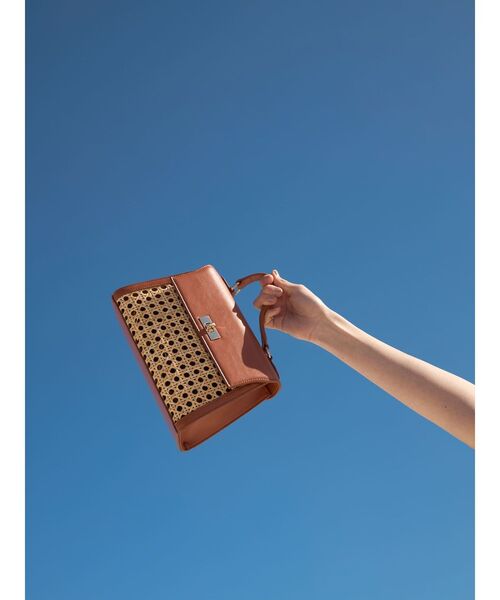 LAGUNAMOON（ラグナムーン）の「ラタンコンビミニバッグ（ハンドバッグ・レディース・ブラック/ブラウン・FREE）」の14枚目の写真