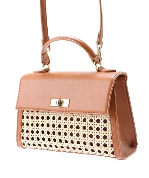 LAGUNAMOON（ラグナムーン）の「ラタンコンビミニバッグ（ハンドバッグ・レディース・ブラック/ブラウン・FREE）」の10枚目の写真