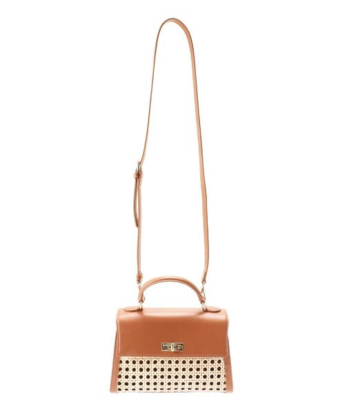 LAGUNAMOON（ラグナムーン）の「ラタンコンビミニバッグ（ハンドバッグ・レディース・ブラック/ブラウン・FREE）」の5枚目の写真