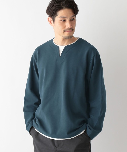 セール】キーネックレイヤード/長袖/一部店舗限定/321981（Tシャツ