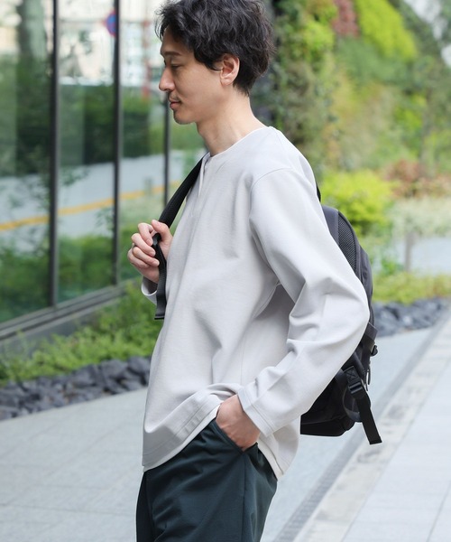 GLOBAL WORK(グローバルワーク)の「キーネックレイヤード/長袖/一部店舗限定/321981(Tシャツ/カットソー・メンズ・チャコールグレー/ライトグレー/グリーン/ブルー/ネイビー・SMALL/MEDIUM/LARGE/X-LARGE)」の18枚目の写真