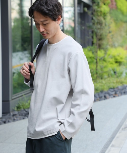 GLOBAL WORK(グローバルワーク)の「キーネックレイヤード/長袖/一部店舗限定/321981(Tシャツ/カットソー・メンズ・チャコールグレー/ライトグレー/グリーン/ブルー/ネイビー・SMALL/MEDIUM/LARGE/X-LARGE)」の19枚目の写真