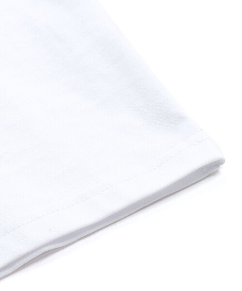 BeBe Petits Pois Vert（ベベプチポワヴェール）の「天竺バイカラーステッチテープポイント半袖Tシャツ(95~160cm)（Tシャツ/カットソー・キッズ・ブラック/ブルー・120cm/150cm/160cm/140cm/130cm/100cm/110cm/95cm）」の17枚目の写真