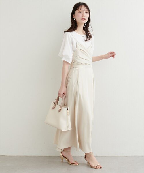 natural couture（ナチュラルクチュール）の「パール付きタックスリーブブラウス（シャツ/ブラウス・レディース・オフホワイト/ブルー/グリーン/ピンク/ライトグレー/その他1/ネイビー・FREE）」の11枚目の写真